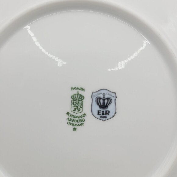 Schumann Arzberg Porcelain Tea Cup & Saucer& Dessert Plate Set Pear Design VTG - Picture 16 of 16